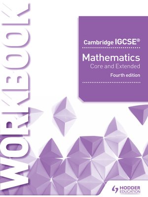 cover image of Cambridge IGCSE Mathematics Core and Extended Workbook